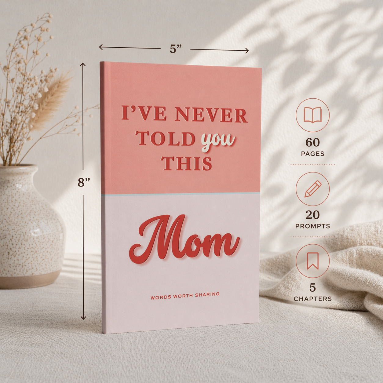 "I’ve Never Told You This, Mom" | A Sentimental Gift Book for Your Mom